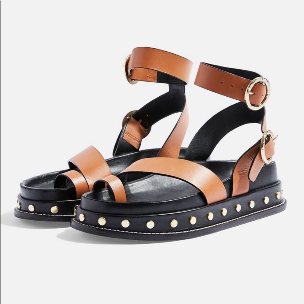 Top shop Fawn Platform Sandals studded platform